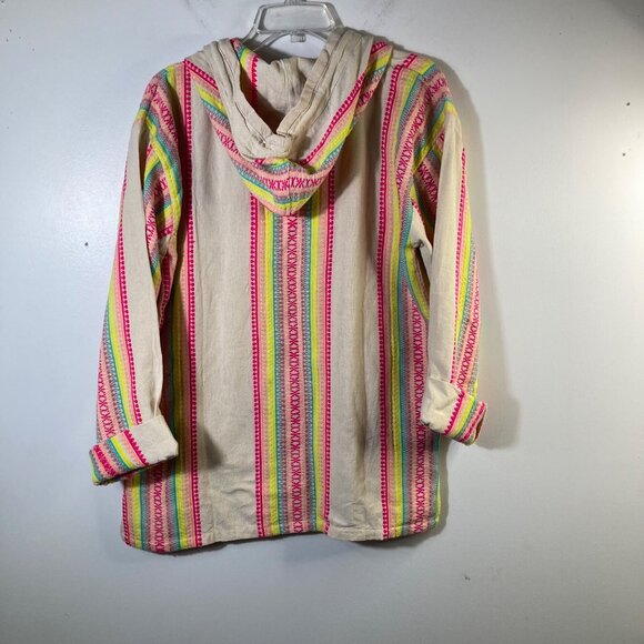 Womens Beach By Exist Hooded Pullover Beach Cover Heavier‎ Cotton XL NWT - Picture 2 of 9